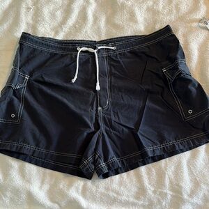 Xhilaration Black Cargo Shorts with Drawstring Waist